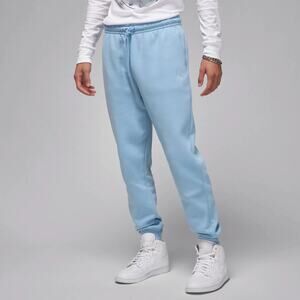 Jordan Men's Essentials Fleece Sweatpants Blue White Pants Size XL FJ7779 436